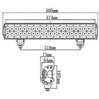 Cree led light bar / verstraler 126watt 126W